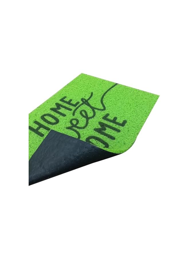 Green Tiger Anti Slip Front Door PVC Mat | (38 x 58 cm) Living Room Rug for Entrance Doors PVC Floor Mats for Home (Home Sweet Home) - Image 2