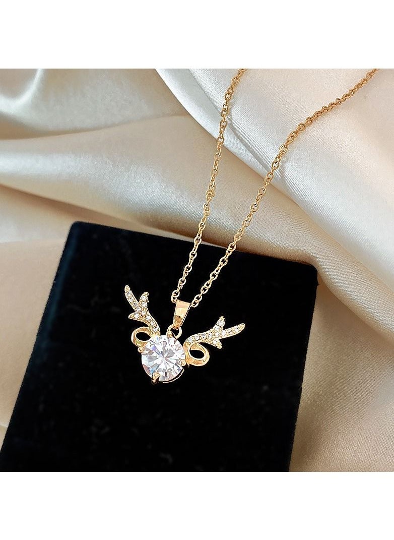 Satinior - Elk Element Titanium Steel Necklace - Image 1
