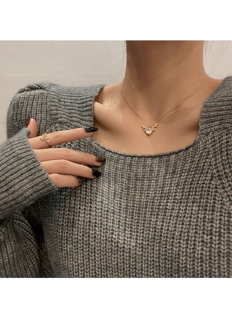 Satinior - Elk Element Titanium Steel Necklace - Image 1