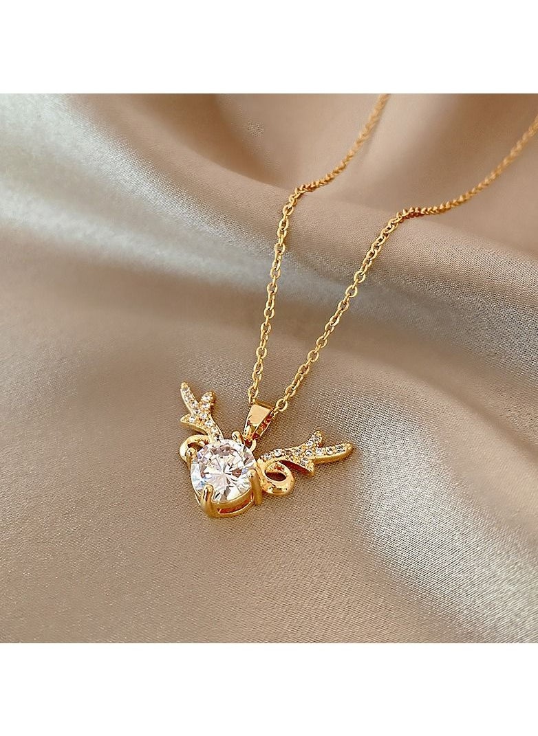 Satinior - Elk Element Titanium Steel Necklace - Image 1