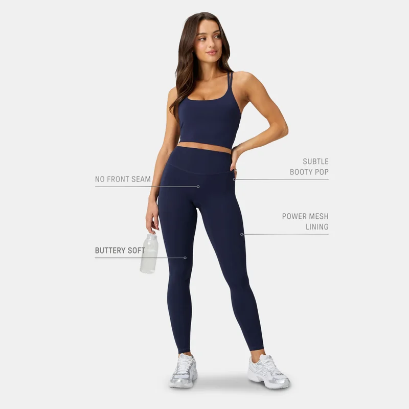 Fabletics Blue Women's The No-Seam PureLuxe TLC Training Leggings for Women | Best Price UAE