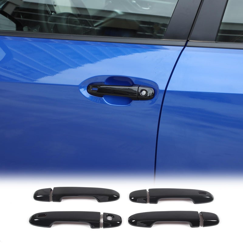 Daeiclru Car Exterior Door Handle Cover Trim Compatible with Subaru WRX 20222024Subaru Crosstrek 2023 2024 ABS Car Door Handle Protector Cover Accessories with Smart Hole Glossy Black