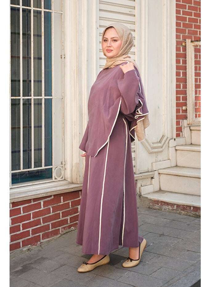 ARCO STORE Women's Skirt Suit Set in Plum Color - Image 3