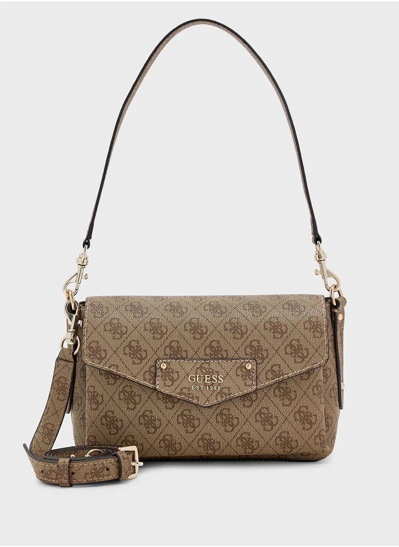 GUESS Eco Brenton Flap Over Crossbody