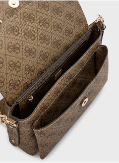GUESS Eco Brenton Flap Over Crossbody  - Image 5