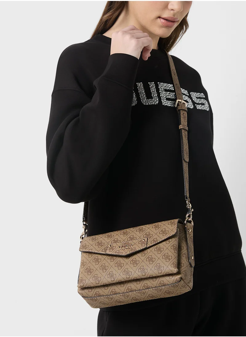 GUESS Eco Brenton Flap Over Crossbody