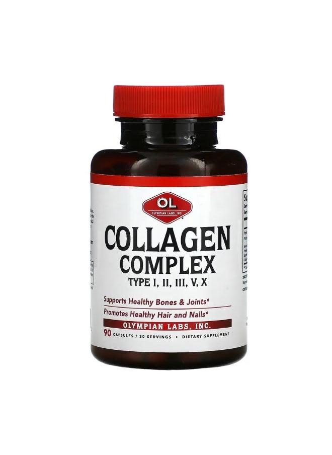 Olympian Labs Collagen Complex Type I II III V X 90 Capsules  - Image 1