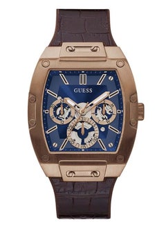 GUESS Men's Phoenix Water Resistant Leather Analog Watch GW0202G2 - 43 mm - Brown  - Image 1
