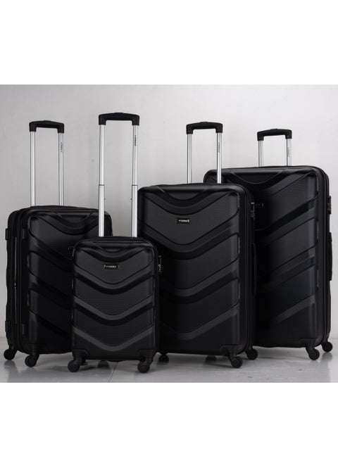 Hardside Spinner 4 Piece Luggage Trolley Set With Number Lock