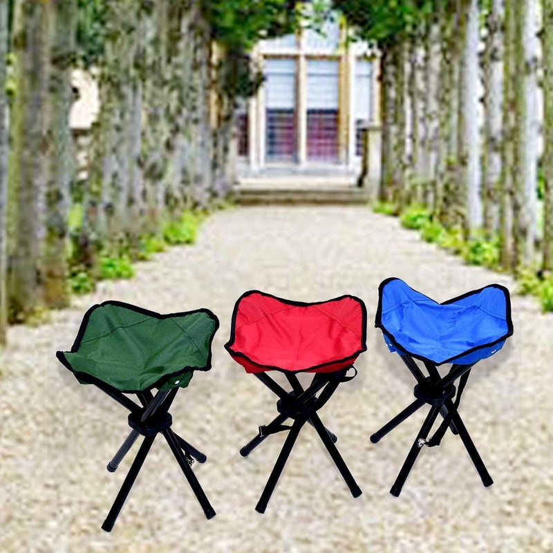 HARIHOME HARIHOME Present Portable Four Leg StoolFoldable StoolFolding Chair for Travelling Camping Fishing Outdoor Garden Balconies 