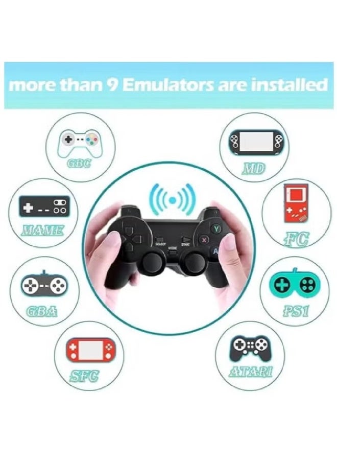 Games Game Console 4K HD Video Game Console 2.4G Dual Wireless Controller Classic 64GB Retro TV Game Console 10000 Game Stick - Image 2