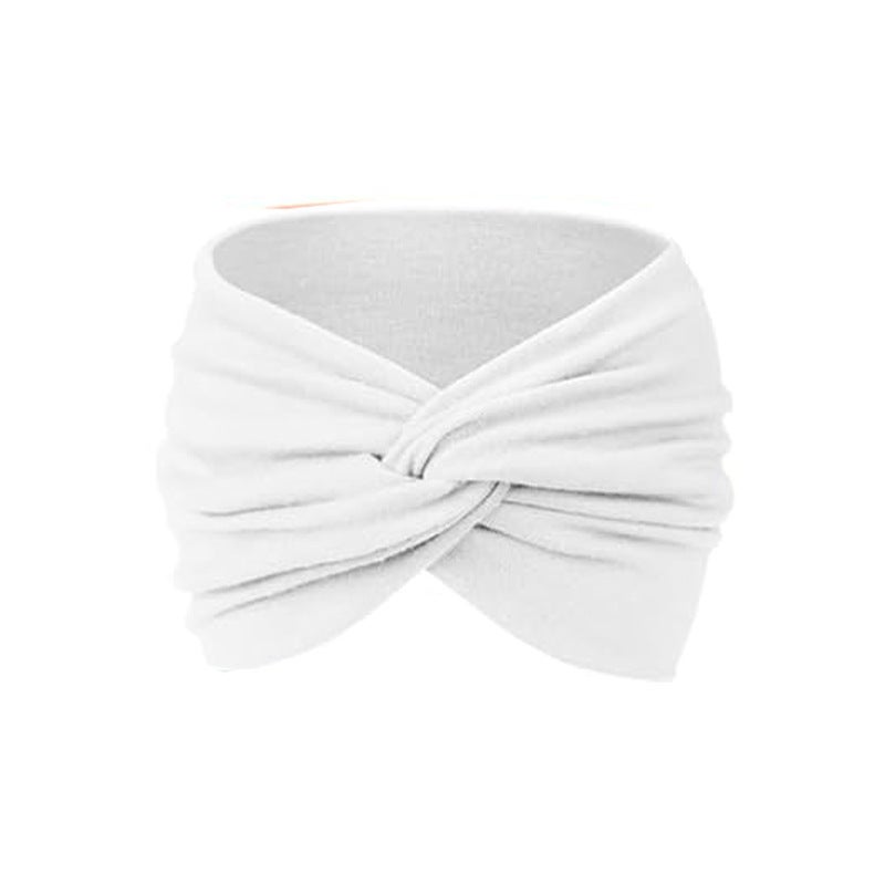 Generic Bohemian Elastic Sports Headband for Women 3# White 