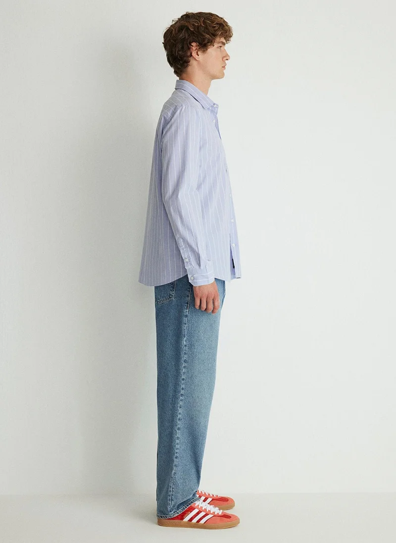 MAVI Striped Purple Shirt