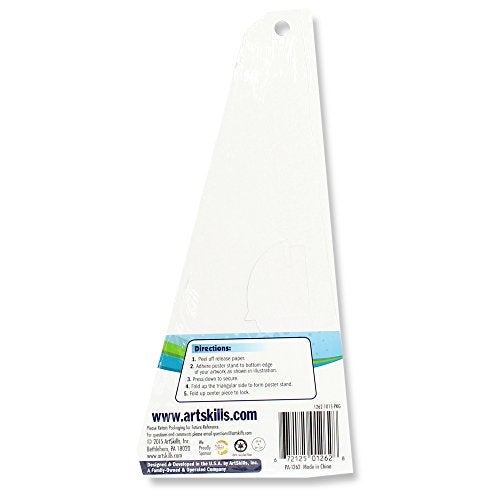 ArtSkills PA-1262 10" Easel Back Peel and Stick Poster & Project Stands, 6 Count, 10 Inch - Image 3