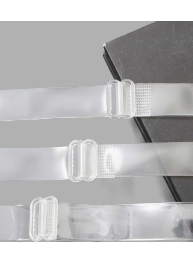 KHAJUL 4-Pair Adjustable Clear Bra Straps, Soft Transparent Shoulder Straps, Non-Slip Replacement Straps for Women Strapless Bras - Image 4