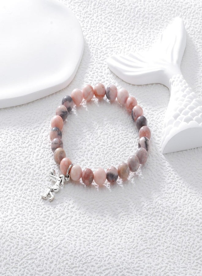 Fullrainbow Volleyball Bracelet for Women Volleyball Gifts for Team Volleyball Stuff Volleyball Gifts Volleyball Jewelry Volleyball Party Favors Inspirational Gifts (Pink Volleyball Gifts-B) - Image 4