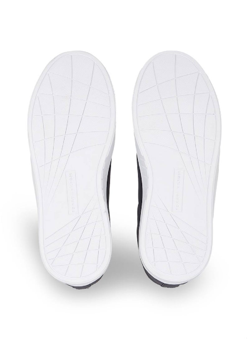 TOMMY HILFIGER Leather Signature Tape Court Trainers - Image 5