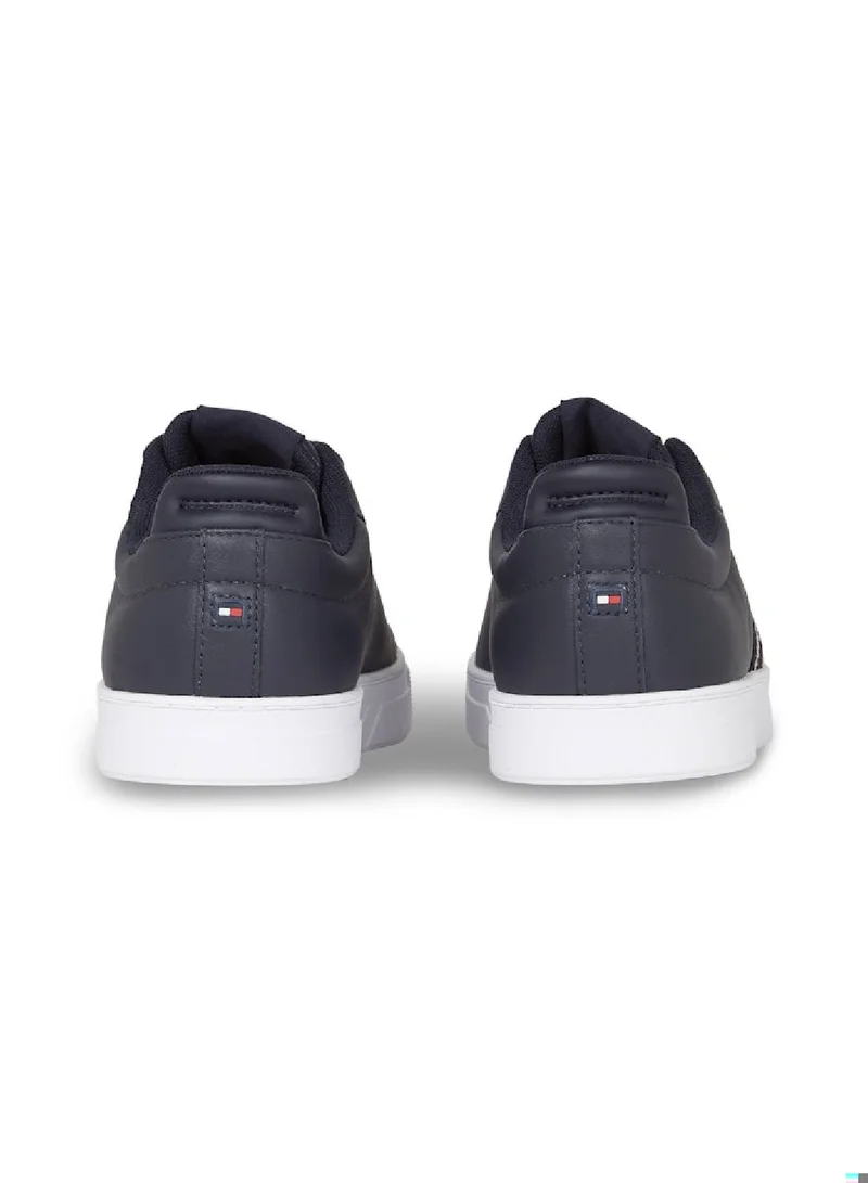 TOMMY HILFIGER Leather Signature Tape Court Trainers