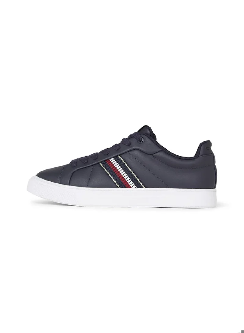 TOMMY HILFIGER Leather Signature Tape Court Trainers