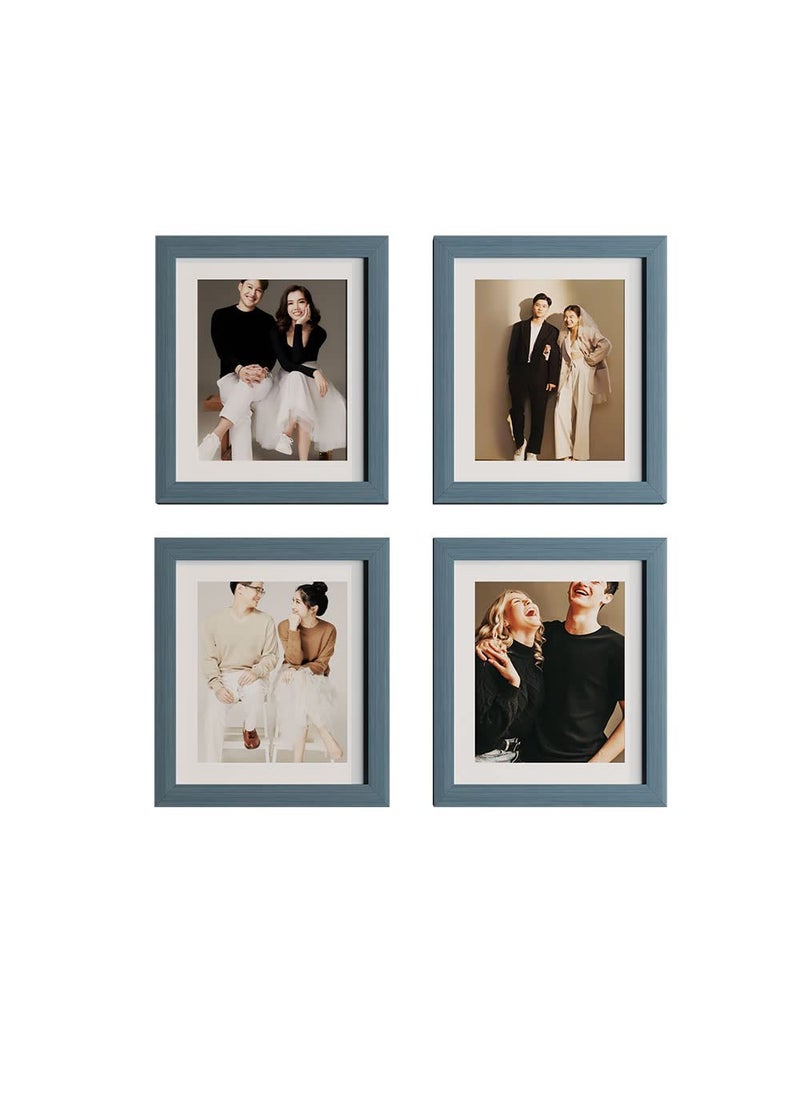Art Street Art Street Set of 4 Individual Blue Wall Photo Frames Wall Decor, 4 Unit 8x10 inches  - Image 2