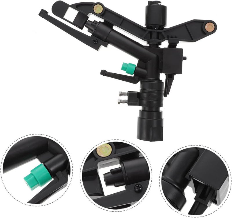 APPSTER 360° Rain Gun Sprinkler Nozzle Spray Head for Garden Irrigation Lawn Farm Agriculture Plant Watering Rotating Rocker Arm Sprinklers Mist Sprayer (1" Female Thread) - Image 4
