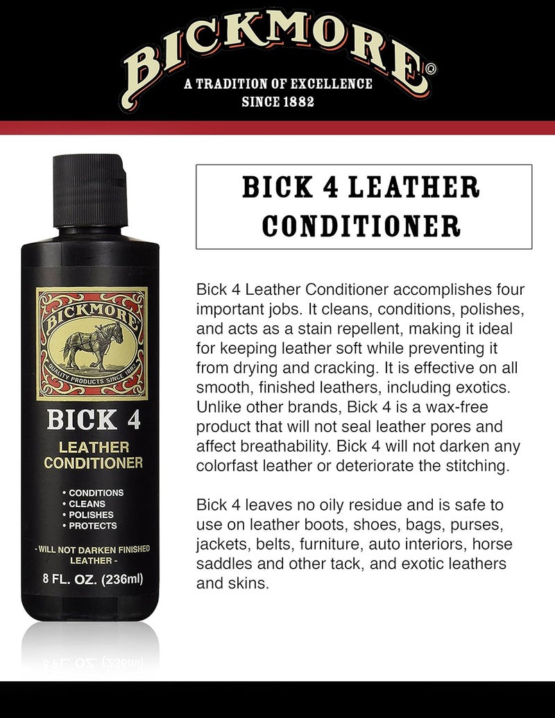 Bickmore Boot Care Kit - Includes Bick 1 Leather Cleaner, Bick 4 Leather Conditioner & Gard-More Water & Stain Repellent - Image 5