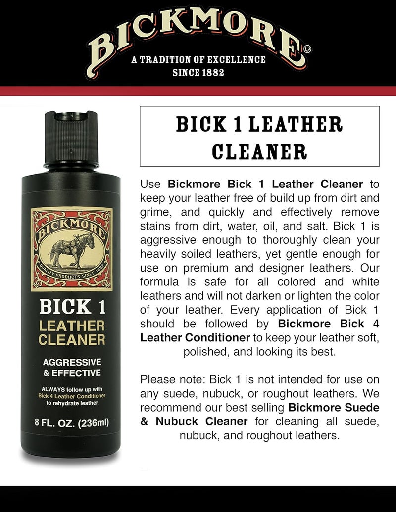 Bickmore Boot Care Kit - Includes Bick 1 Leather Cleaner, Bick 4 Leather Conditioner & Gard-More Water & Stain Repellent - Image 4