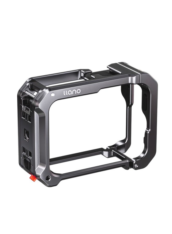Llano Insta360 Ace Pro 2 Cage Protective Frame Full Coverage Shockproof Quick Release Vlog Photography Expansion Accessory For Dji Vertical And Horizontal Shooting