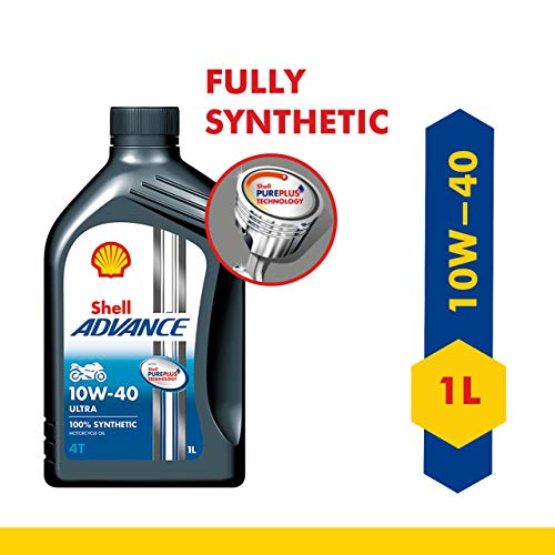 Shell Advance Ultra 4T 10W-40 API SN Fully Synthetic Motorbike Engine Oil (1 L) - Image 2