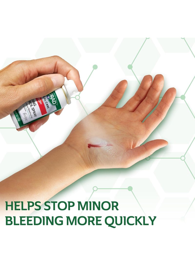 CURAD QuickStop!Â® Bleeding Control Spray | .81oz | Fast-Acting Solution for Persistent Bleeding | For Minor Cuts & Scrapes | 1 Count - Image 4