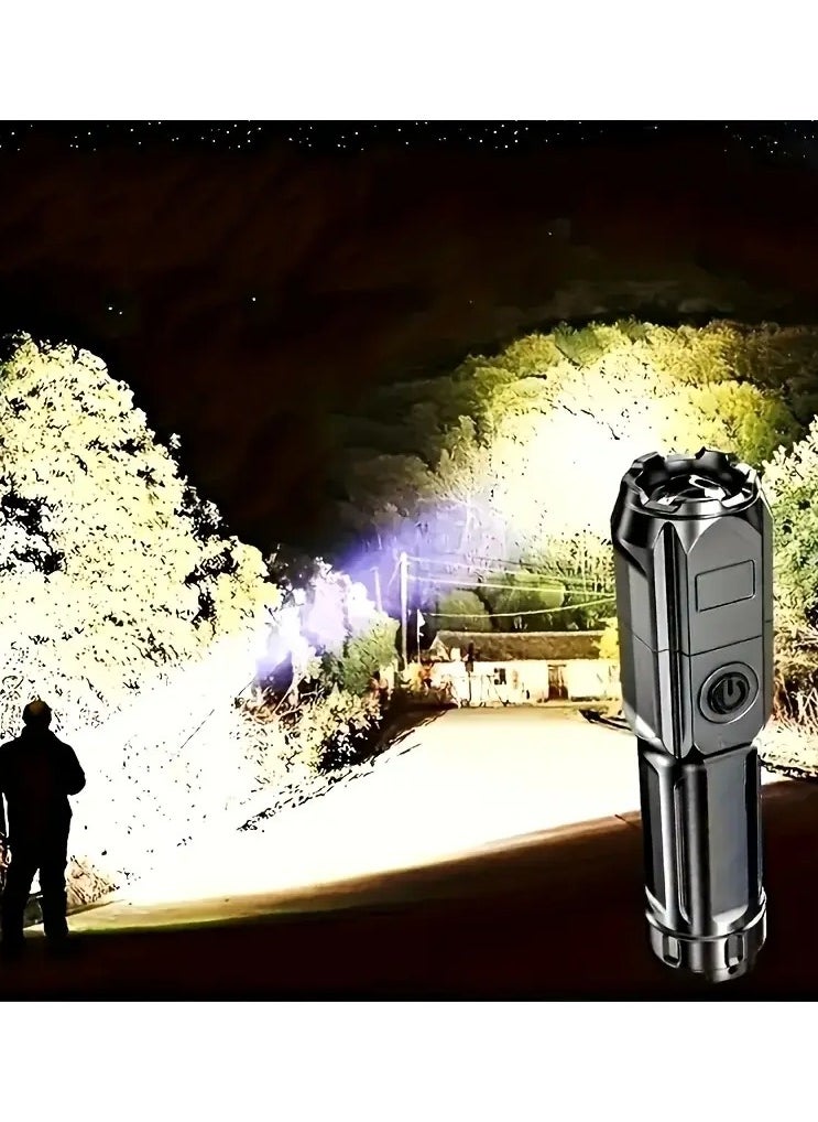 QUALITY - Super Bright Zoomable Flashlight Torch, Portable Multi-Functional, Telescopic Zoom For Outdoor Home Use - Image 1