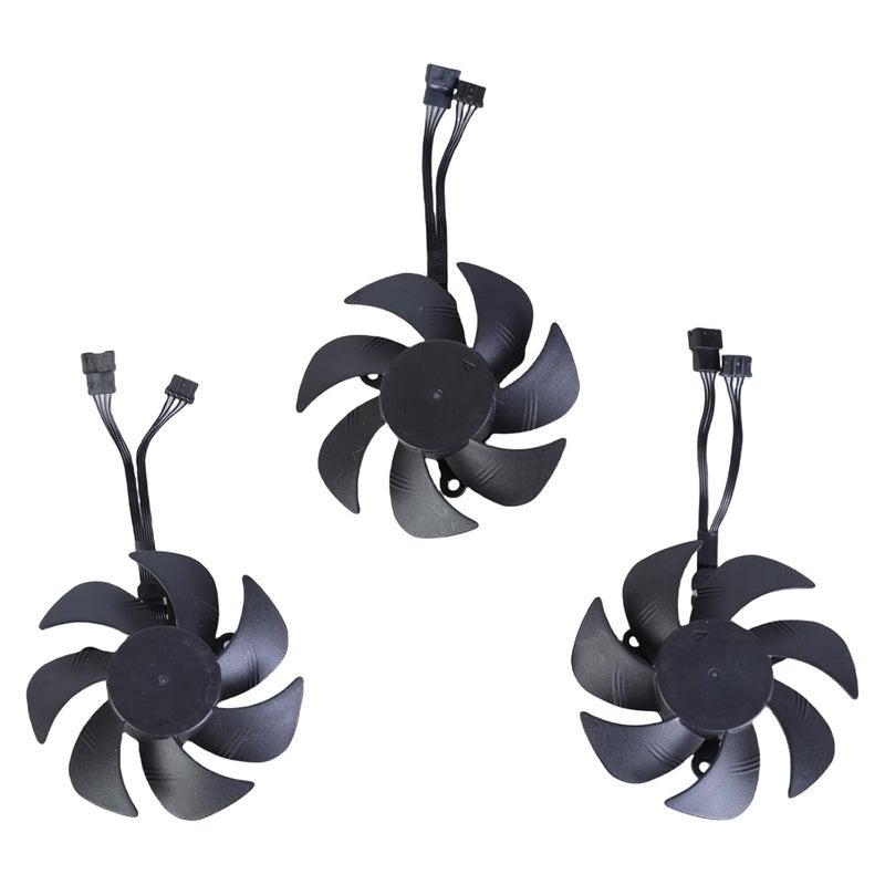 GPU Fan Efficient Cooling Fan with 4Pin Connection for RTX3060 Quiet Effective Heat Dissipation PLD08010S12H Efficient GPU Cooling Solution - Image 1