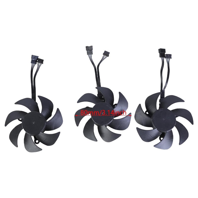 GPU Fan Efficient Cooling Fan with 4Pin Connection for RTX3060 Quiet Effective Heat Dissipation PLD08010S12H Efficient GPU Cooling Solution - Image 4