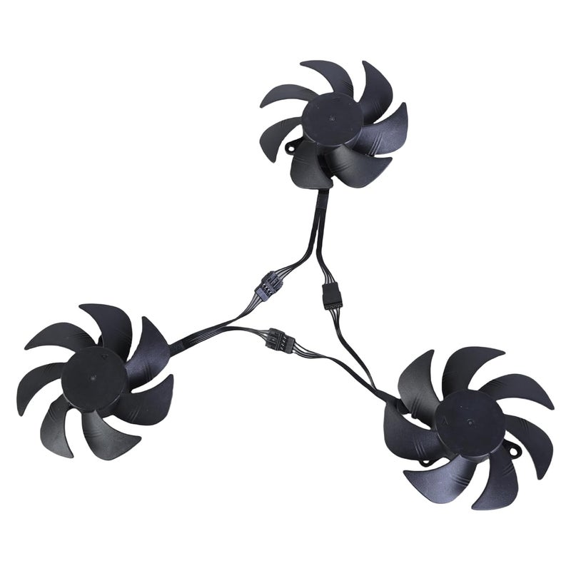 GPU Fan Efficient Cooling Fan with 4Pin Connection for RTX3060 Quiet Effective Heat Dissipation PLD08010S12H Efficient GPU Cooling Solution - Image 2