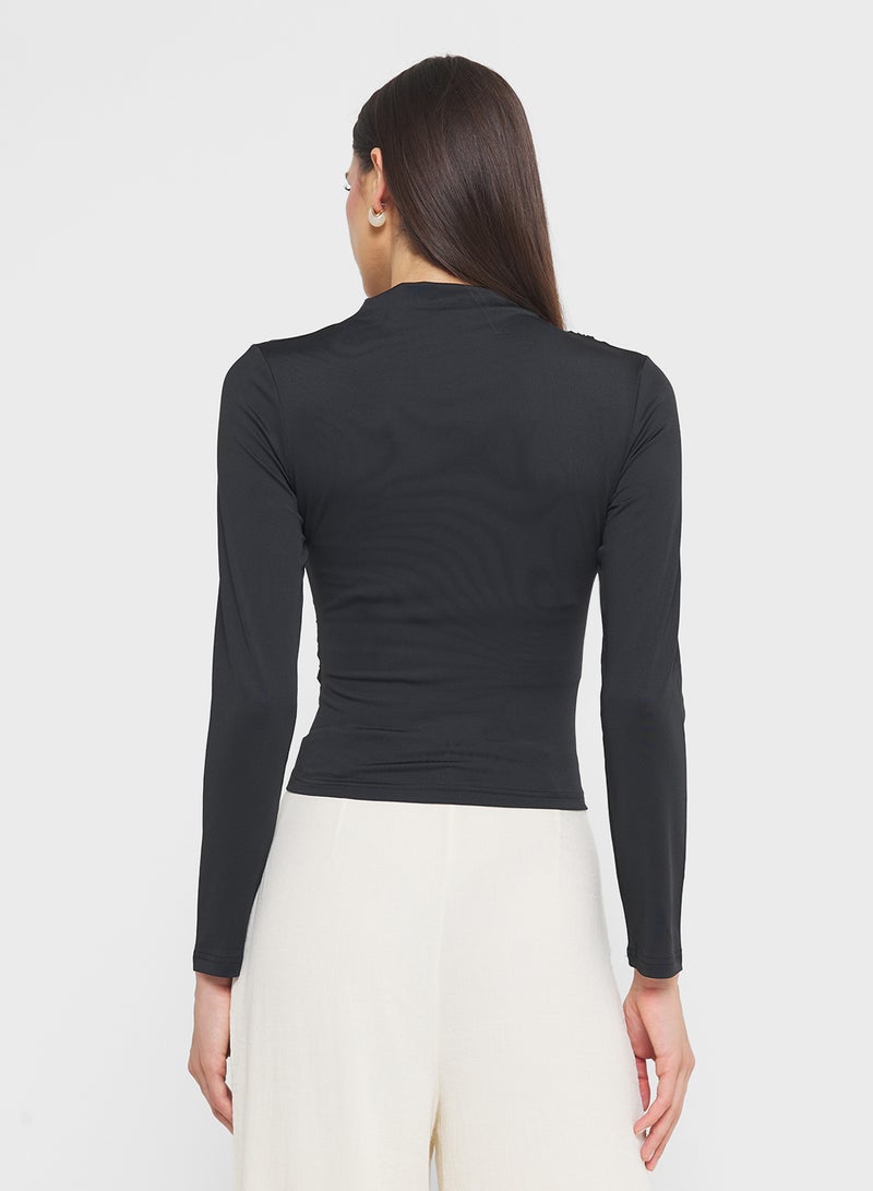 ELLA Ruched Fitted Top - Image 2