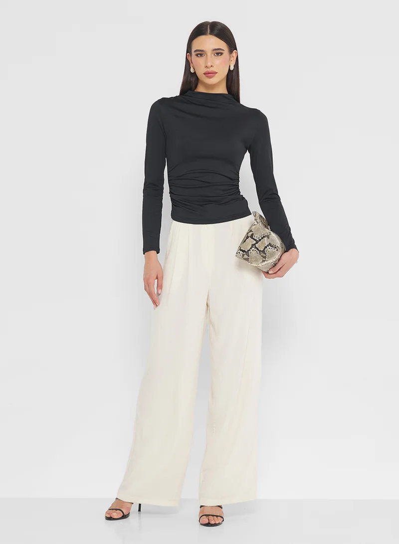 ELLA Ruched Fitted Top