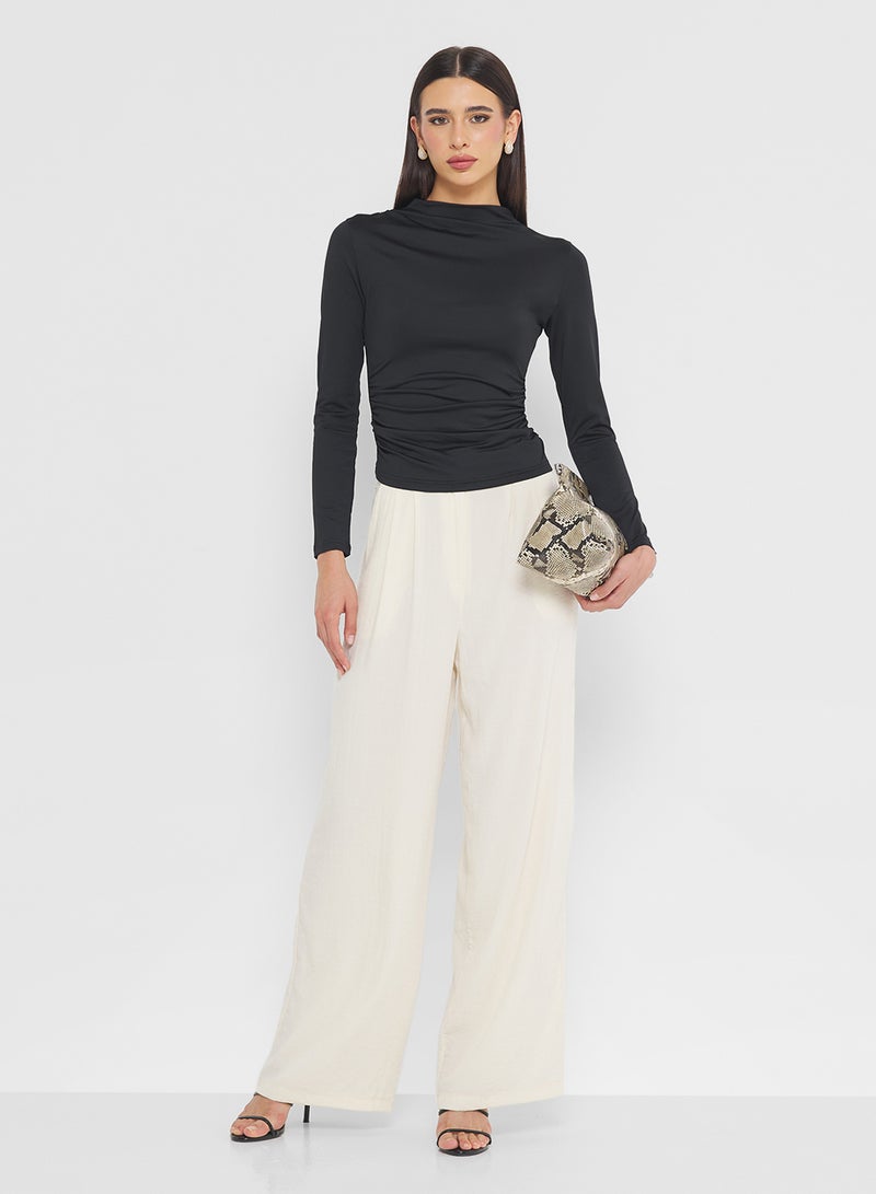 ELLA Ruched Fitted Top - Image 4