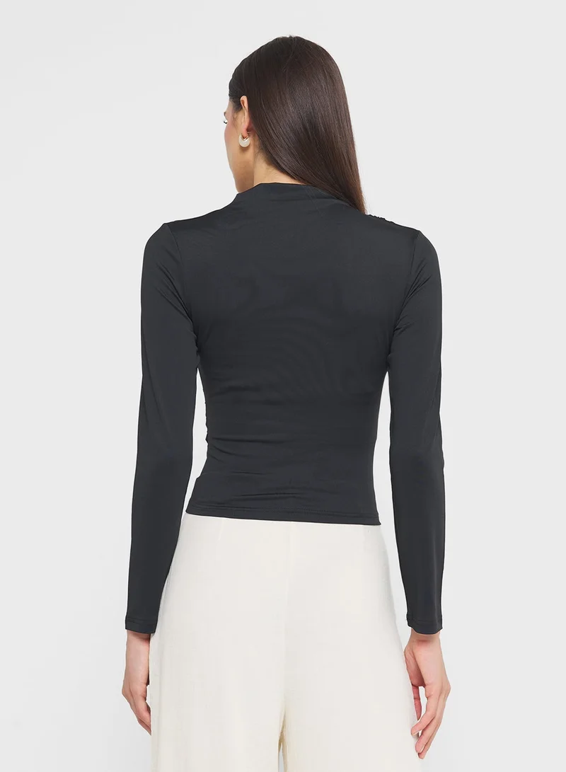 ELLA Ruched Fitted Top