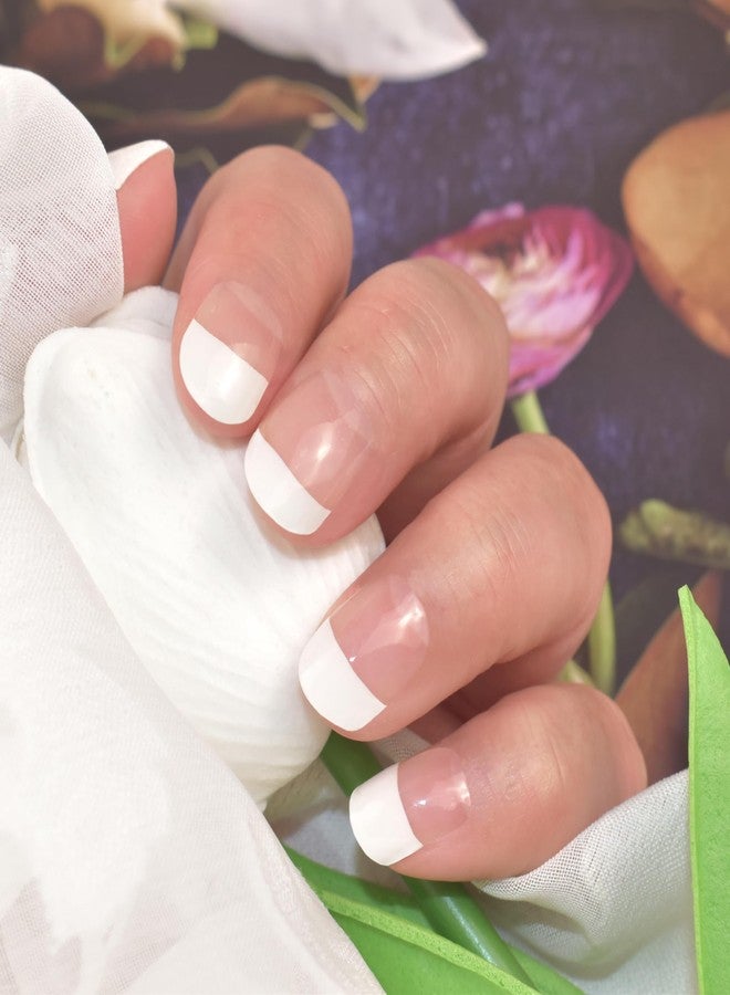 LIFOOST Semi Cured Gel Nail Strips Classic French Clear Transparent - Image 2