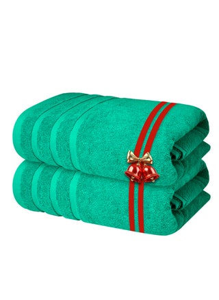 Infinitee Xclusives Premium Cotton Bath Towels Set of 2, 27 x 54Inches (70 cm x 140 cm) Soft, Highly Absorbent, Quick Dry Towels - Perfect Towels for Bathroom, Gym, Spa & Hotel (Green) - pzsku/ZAF2AB038D3CA4E9FA3A7Z/45/_/1734350533/dc0e7d0f-83f0-4a70-9da4-3e30e4b7e2ca