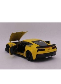 Welly Welly Nex Die-Cast Metal Model Car - 1:24-2017 Chevrolet Corvette Z06 - No:24085W  - Image 3