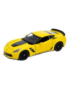 Welly Welly Nex Die-Cast Metal Model Car - 1:24-2017 Chevrolet Corvette Z06 - No:24085W  - Image 1