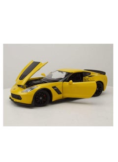 Welly Welly Nex Die-Cast Metal Model Car - 1:24-2017 Chevrolet Corvette Z06 - No:24085W  - Image 4