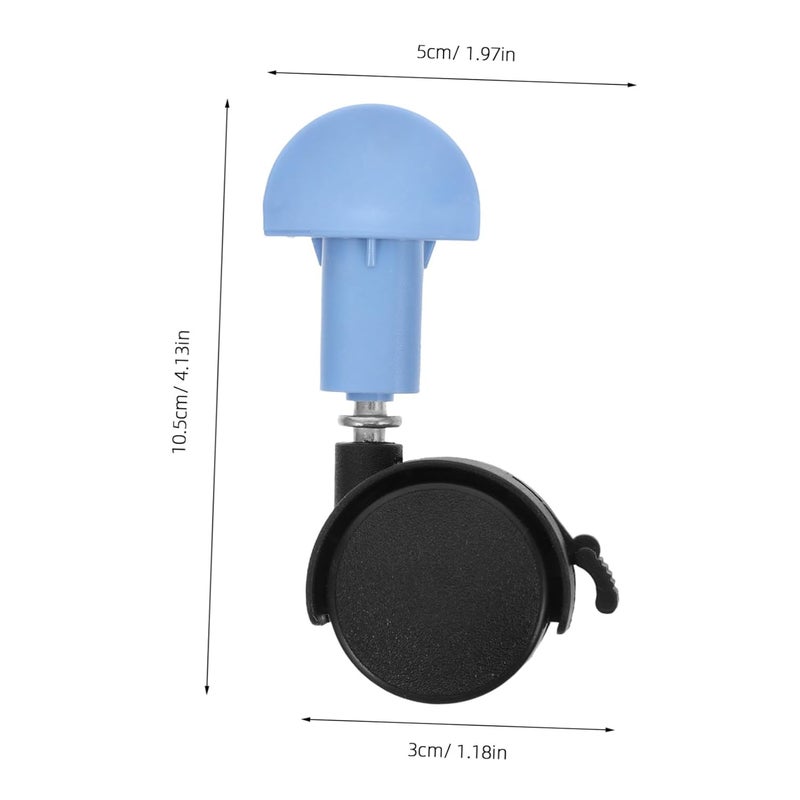 4 قطع عجلات كاستير ثقيلة الاستبدال لأقفاص الحيوانات الأليفة سهلة التركيب والتفكيك - Image 3