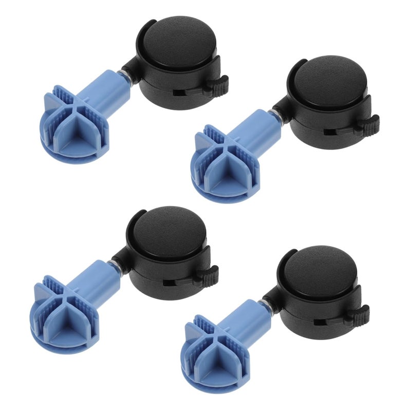 4 قطع عجلات كاستير ثقيلة الاستبدال لأقفاص الحيوانات الأليفة سهلة التركيب والتفكيك - Image 2