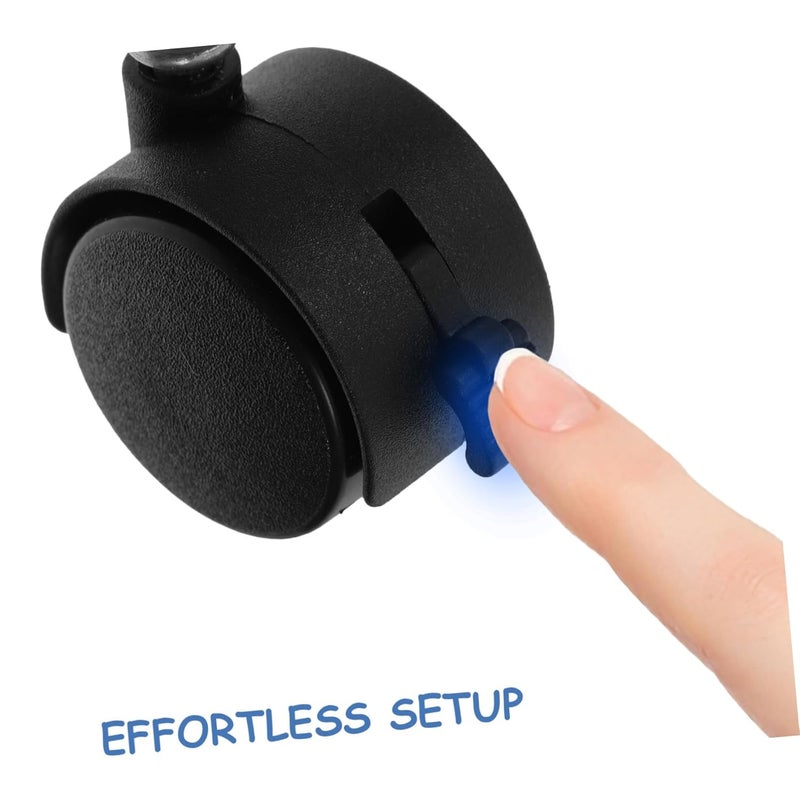 4 قطع عجلات كاستير ثقيلة الاستبدال لأقفاص الحيوانات الأليفة سهلة التركيب والتفكيك - Image 4