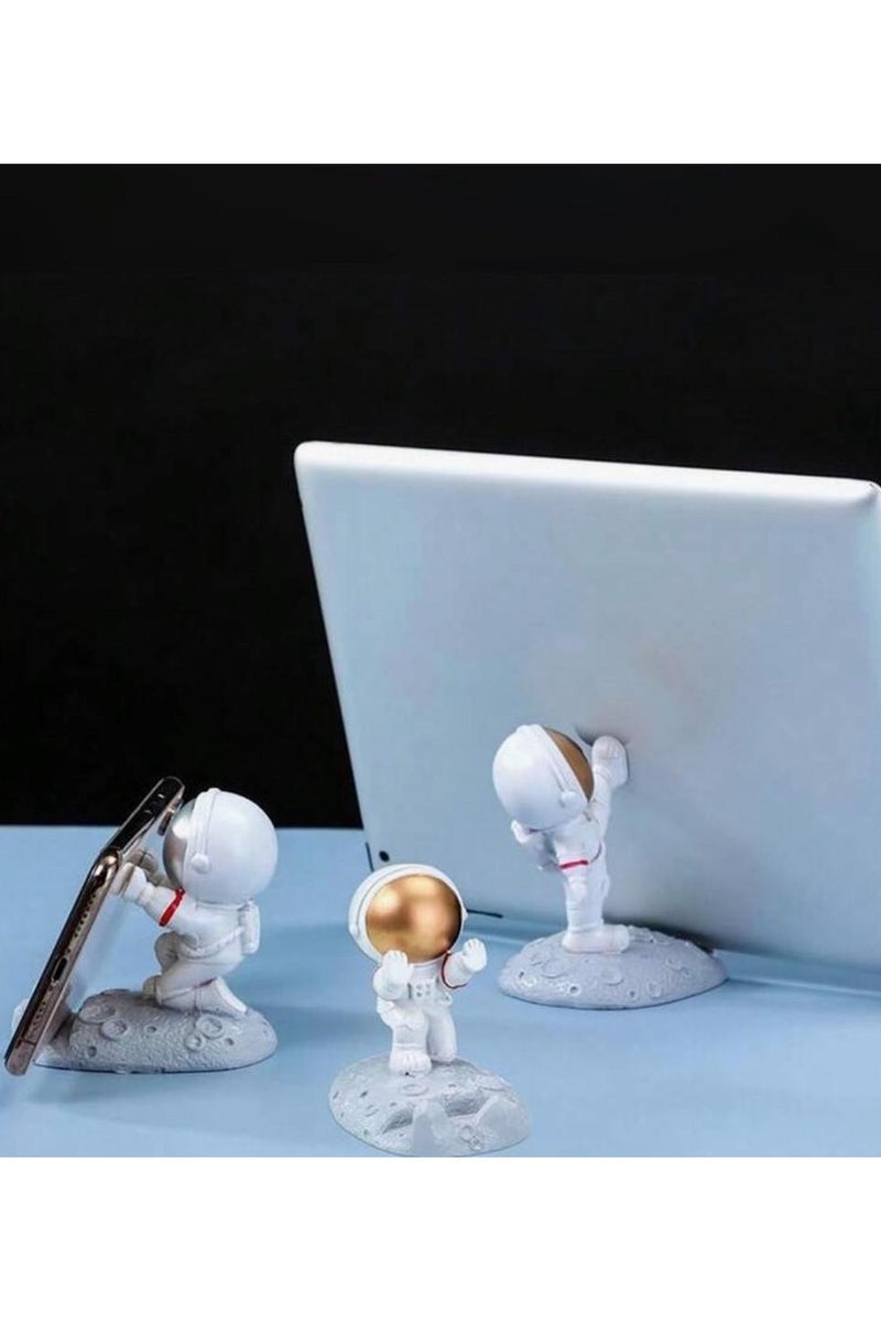 Astronaut Shaped Phone Stand – Cute Desk Holder for Smartphones, Decorative Gift for Home or Office - Image 3