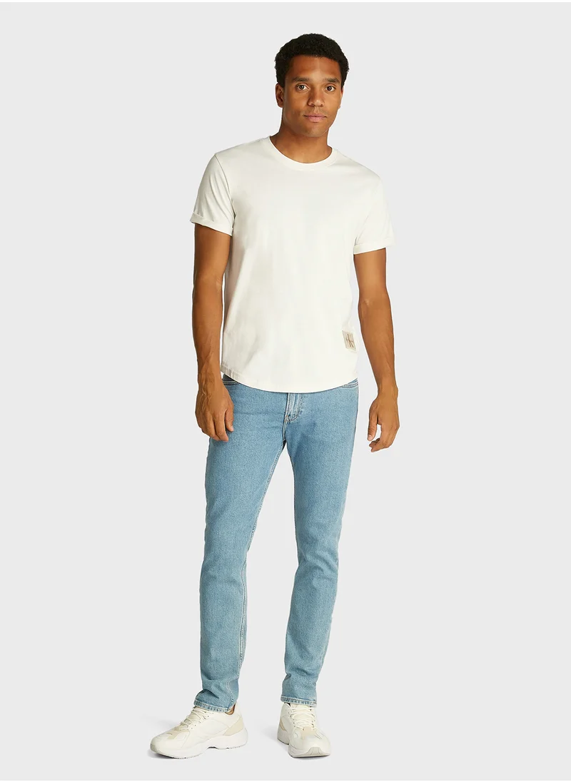 Calvin Klein Jeans Logo Print Crew Neck T-Shirt