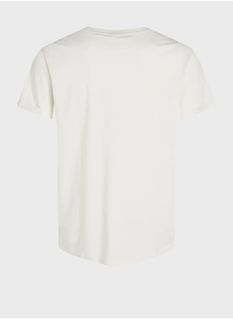 Calvin Klein Jeans Logo Print Crew Neck T-Shirt