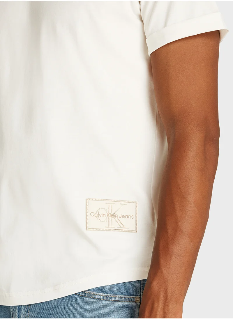Calvin Klein Jeans Logo Print Crew Neck T-Shirt